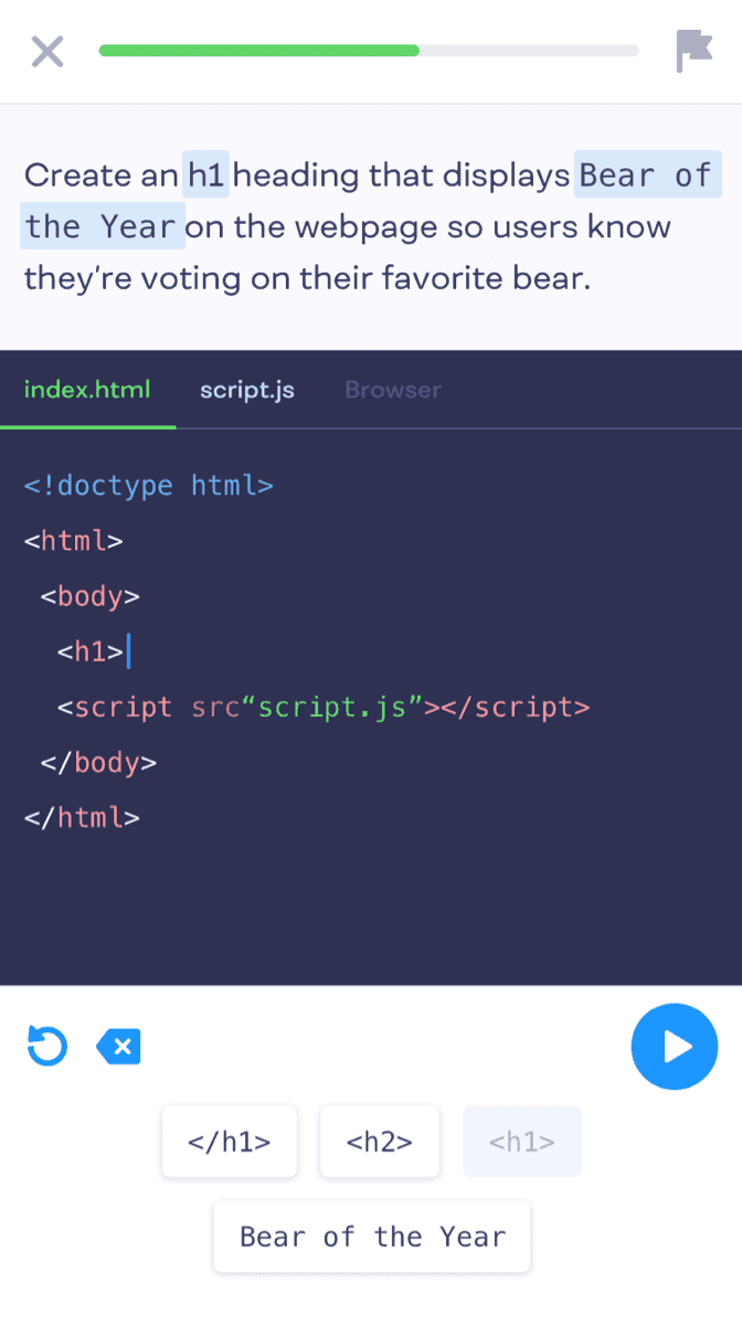 Showcase User Interface