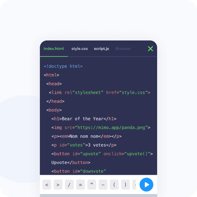 Showcase User Interface